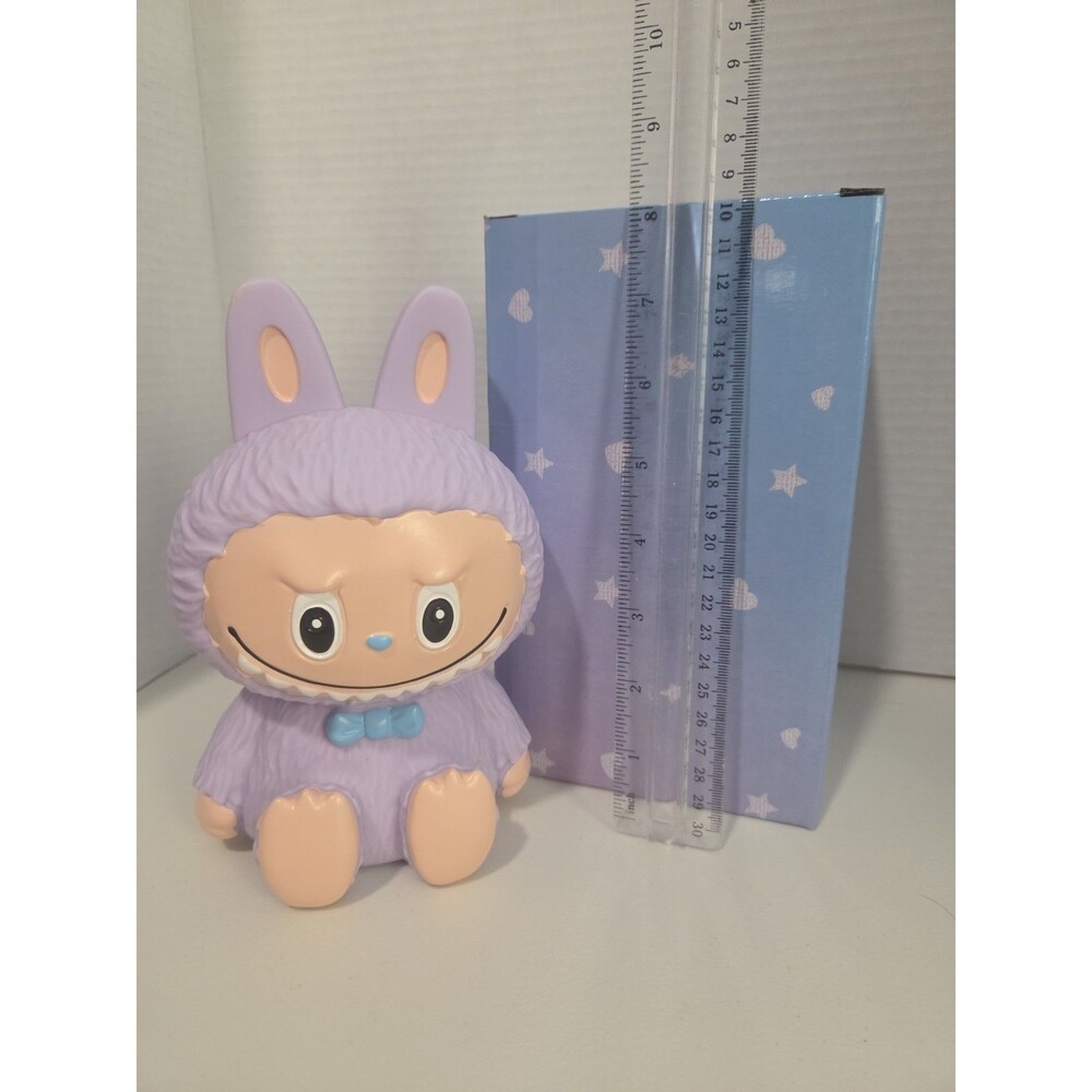 Purple PIGGY BANK Monster Figurine  7x4x3 Inches For Coins/Money NEW NIB